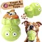Durable Chewable Dog Octopus Toy Interactive Treat Dispensing Puzzle for Small Dogs, Fillable & Freezable, Fun Enrichment Toy, Green, 66 lbs, 409x409x519 in